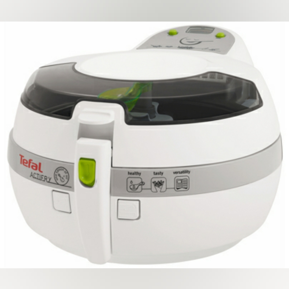 T-fal  ActiFry 1kg Low Oil Air Fryer, Automatic stirring paddle, WHITE